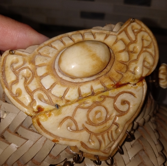 Vintage Waldorf creations Miami Woven Leather Belt w Inca Accent detailing - Picture 9 of 10